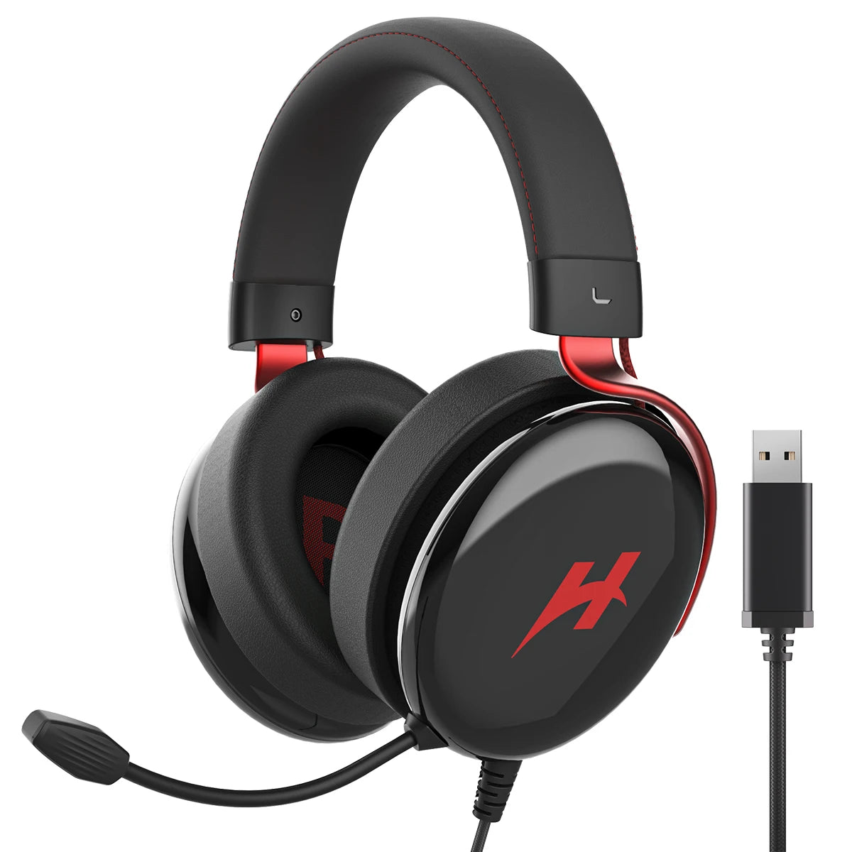 HAYLOU Gaming Headset with Microphone — Surround Sound, Noise Cancelling, RGB