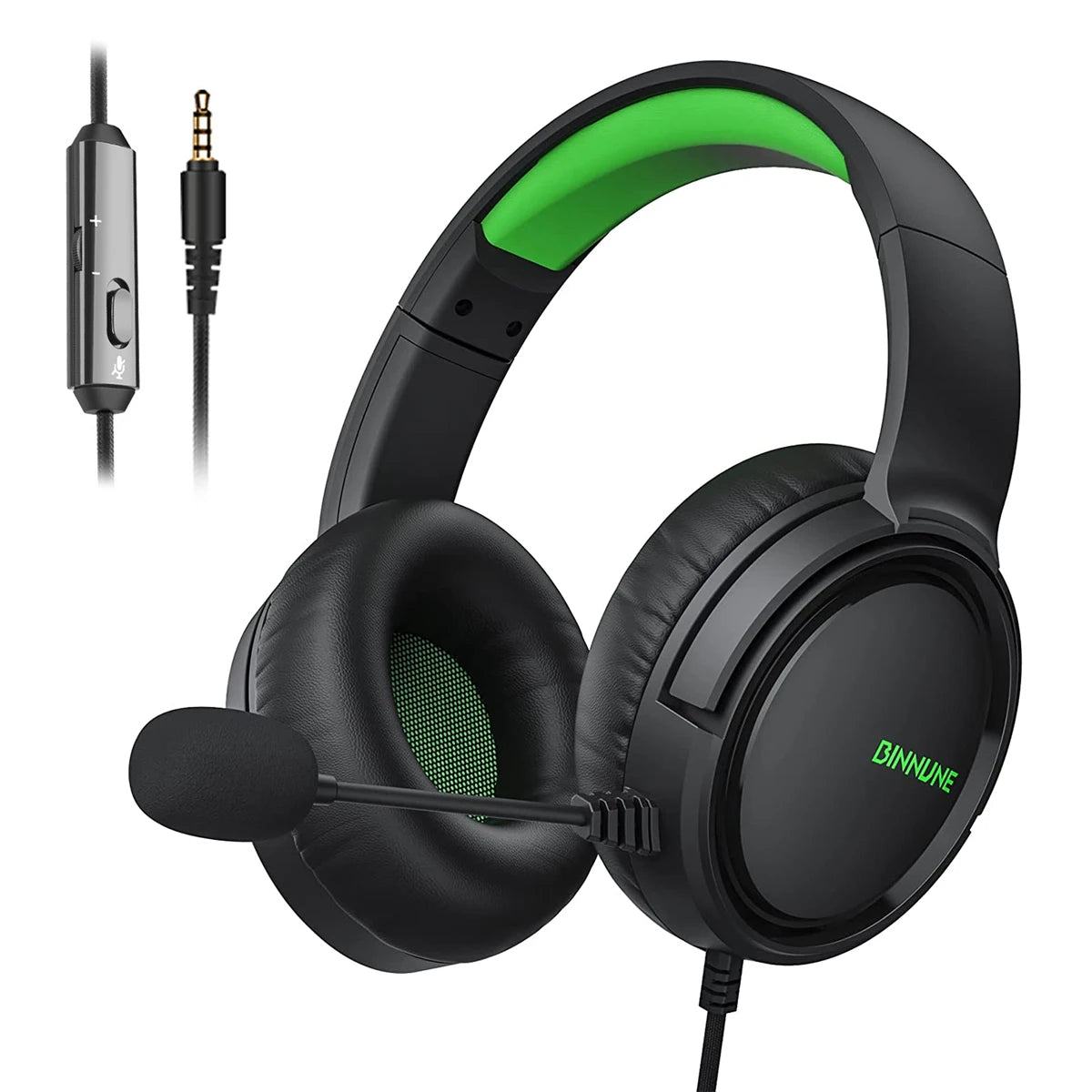BINNUNE Wireless Gaming Headset — Immersive Sound for PS4, PS5, Xbox & PC