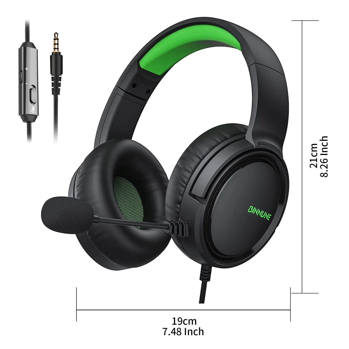 BINNUNE Wireless Gaming Headset — Immersive Sound for PS4, PS5, Xbox & PC