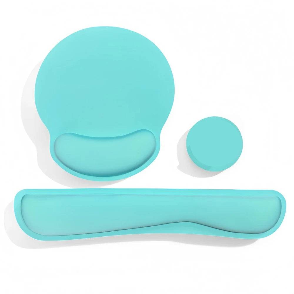 Stop Wrist Pain While Gaming or Working – 3-Piece Ergonomic Memory Foam Set