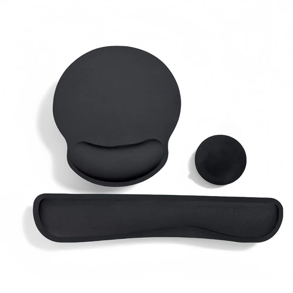 Stop Wrist Pain While Gaming or Working – 3-Piece Ergonomic Memory Foam Set