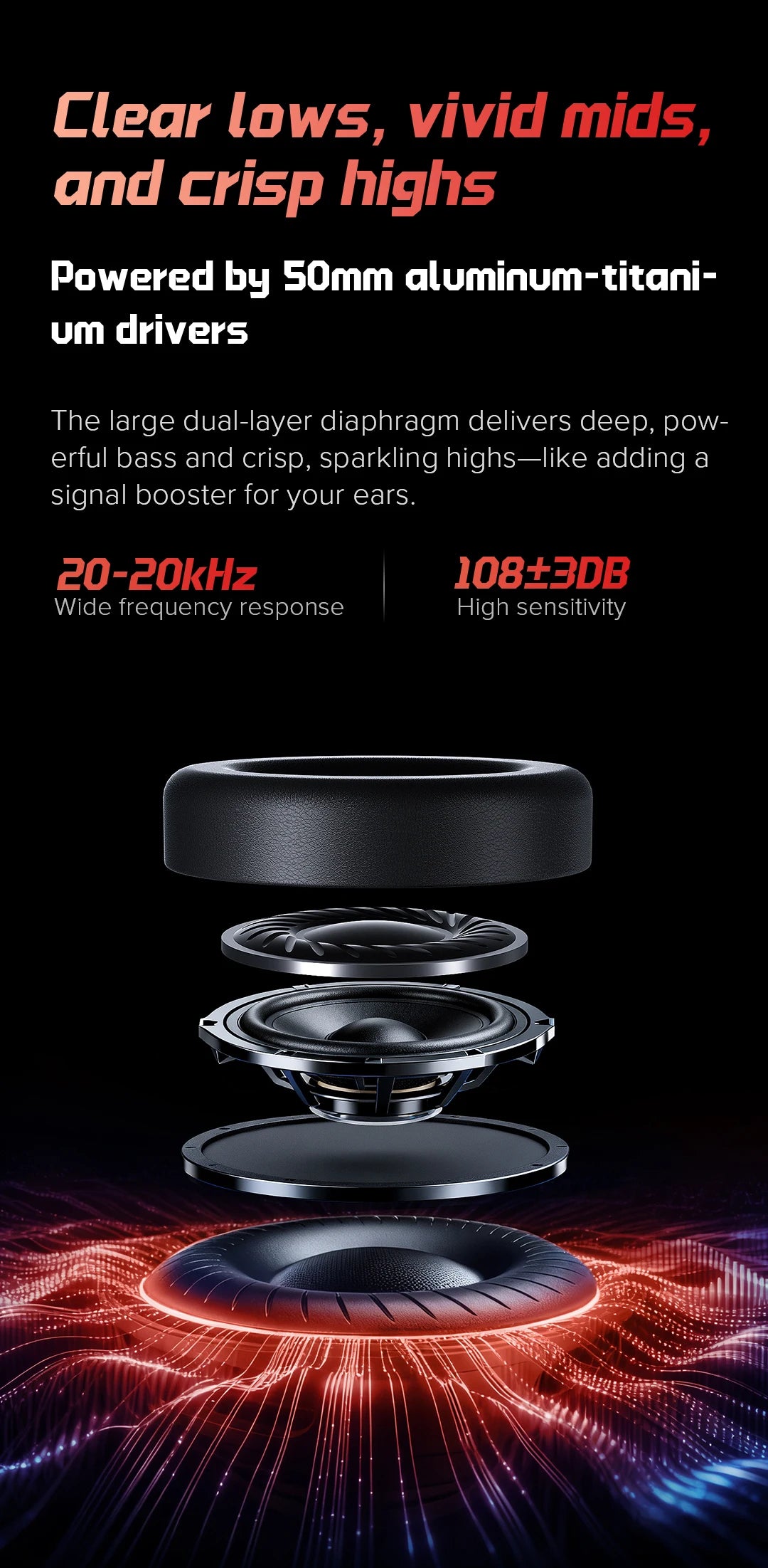 HAYLOU Gaming Headset with Microphone — Surround Sound, Noise Cancelling, RGB