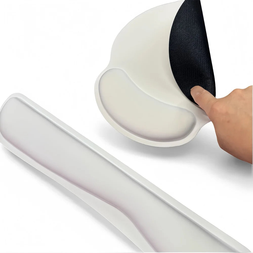 Stop Wrist Pain While Gaming or Working – 3-Piece Ergonomic Memory Foam Set
